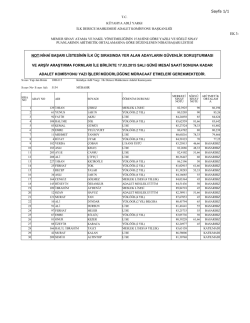 Adli Yargı İlk Derece Mahkemesi Adalet Komisyonu S&ouml;zleşmeli