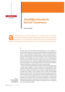 Aleviliğin/Alevilerin. Kur`an Tasavvuru (pdf)