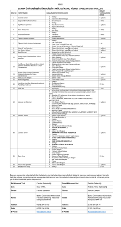 Eğitim-&Ouml;ğretim Birimleri Hizmet Standardı
