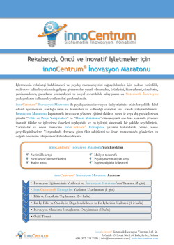 innoCentrum İnovasyon Maratonu - innoCentrum