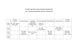 FETHİYE İŞLETME FAK&Uuml;LTESİ İŞLETME B&Ouml;L&Uuml;M&Uuml; 2014 &ndash; 2015
