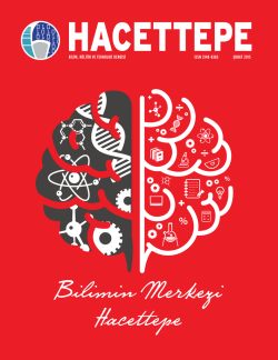 Merkez M&uuml;d&uuml;r&uuml; Do&ccedil;.Dr. Aytekin Akyol`un Hacettepe Dergisi Şubat