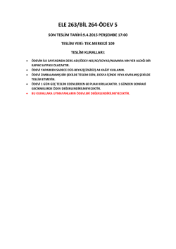 ELE 263/BİL 264