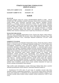 karar 333 trabzonspor medical park