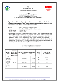 Satış duyurusu / &ouml;n bilgilendirme formu