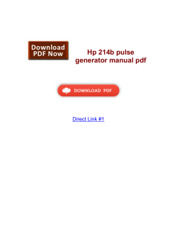 Hp 214b pulse generator manual pdf