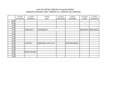 2014-2015 Eğitim &Ouml;ğretim Yılı Bahar Yarıyılı Girişimcilik B&ouml;l&uuml;m&uuml;