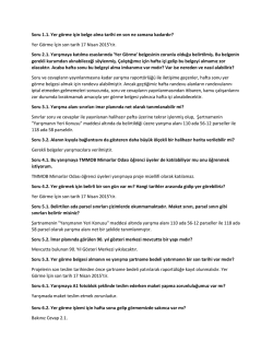 Soru ve Cevaplar - &Ccedil;anakkale İl &Ouml;zel İdaresi