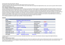 Kesintiye Neden Olan Mama Raporları Hakkında tıklayınız