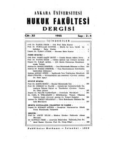PDF - Ankara &Uuml;niversitesi Hukuk Fak&uuml;ltesi Dergisi
