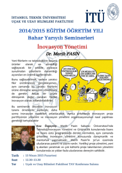 İnovasyon Y&ouml;netimi - İstanbul Teknik &Uuml;niversitesi