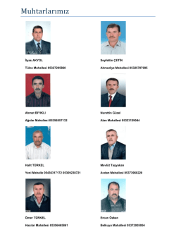 Muhtarlarımız