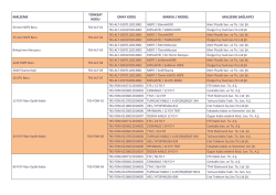 Onaylı &Uuml;r&uuml;n Tedarik&ccedil;i Listesi - 582kb