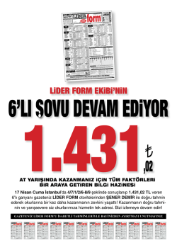 LiDER FORM EKiBi`NiN