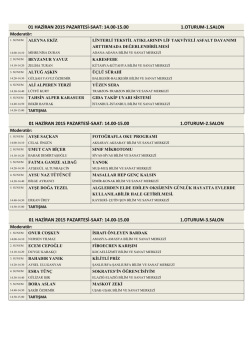 S&ouml;zl&uuml; Sunu Programı - ulusalcocukkongresi.org