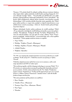 Kataloğumuz - Erkul Metal