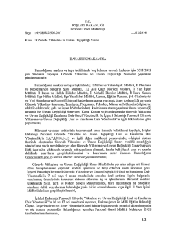 İ&ccedil;işleri Bakanlığı G&ouml;revde Y&uuml;kselme ve Unvan Değişikliği Sınav İlanı