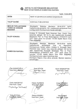 G&uuml;ndemin 12.Maddesi - Antalya Belediyesi