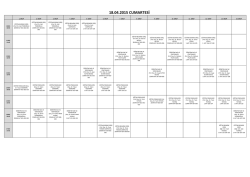 2014-15 ŞUBAT GRUBU FORMASYON FİNAL SINAV PROGRAMI