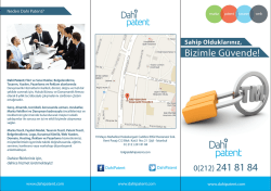Dahi Patent Broş&uuml;r