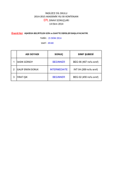 1 sadık gürsoy 2 galip erkin doruk 3 fırat ışık ingilizce dil okulu 2014