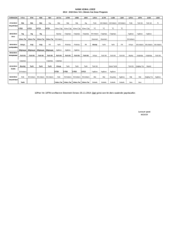 sinav2015_program - Namık Kemal Lisesi