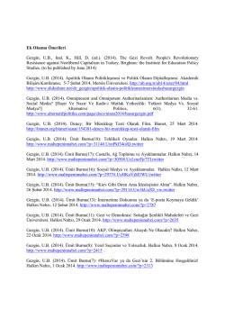 Ek Okuma &Ouml;nerileri Gezgin, UB, Inal, K., Hill, D. (ed.). (2014).