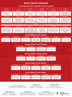 B‹LG‹ TERC‹H GÜNLER‹ - İstanbul Bilgi Üniversitesi