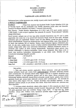 T.c. İSTANBUL ANADOLU 9. İCRA DAIRESI 2014/6428 EsAs