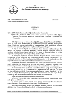 Teredd&uuml;te D&uuml;ş&uuml;len Hususlar - Mill&icirc; Eğitim Bakanlığı Orta&ouml;ğretim