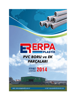 Erpa Plastik 2014 Fiyat Listesi
