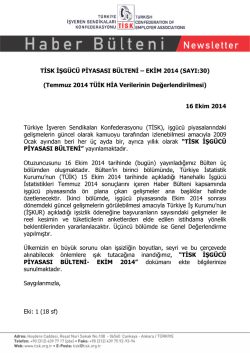 T SK ŞG&Uuml;C&Uuml; P YASASI B&Uuml;LTEN &ndash; EK M 2014 (SAYI:30