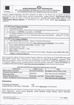 ADNAN MENDERES -t ÜNİVERSİTESİ