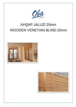 AHŞAP JALUZİ 25mm WOODEN VENETIAN BLIND