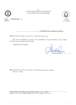 ADNAN MENDERES &Uuml;NİVERSİTESİ ığ