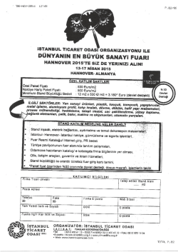 ŞİMDİ D&Uuml;Ş&Uuml;NME zAMANI 2015 ULUSAL sERGİsİ KIRKLARELİ İLİ