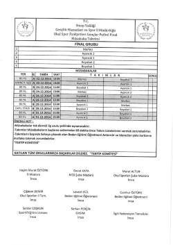 Kesin Kayıt İ&ccedil;in Gerekli Belgeler