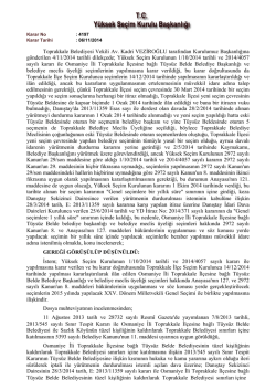 T.C. SERİK 1. İCRA DAİRESİ