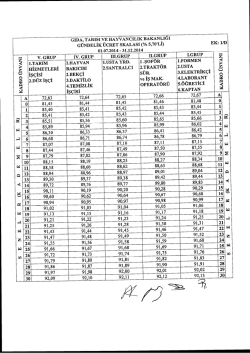 B&uuml;t&ccedil;e Giderleri ve &Ouml;denekler Tablosu