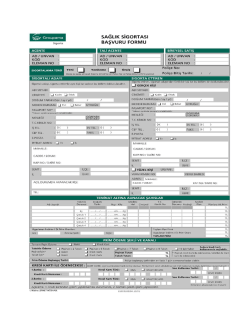 sağlık başvuru formu