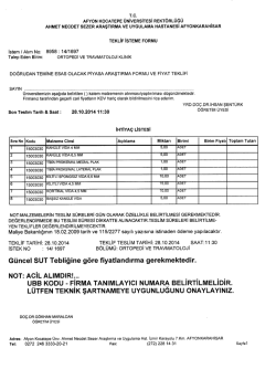 14/1697 nolu istek ans araşt ve uyg hastanesi ortopedi ve