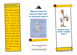 Sigara İ&ccedil;enlere İyi Davranın &Ccedil;&uuml;nk&uuml; &Ccedil;ok Az Zamanları Kaldı !!!