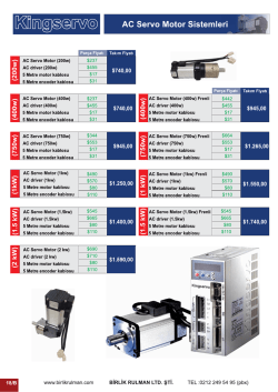 AC Servo Motor Sistemleri