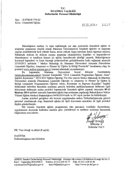 Lisansüstü Eğitim Başvurusu