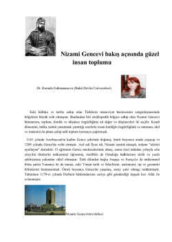 N Nizam in mi Gen nsan to cevi b oplumu akış a u