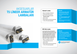 aksesuarlar t5 lineer armat&uuml;r lambaları