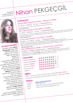 Nihan PEKGEÇG L - Nihan Pekgeçgil
