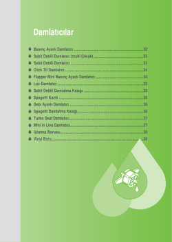 Damlatıcılar - &Uuml;r&uuml;n Kataloğu