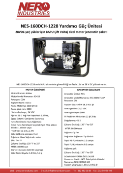 NES-160DCH-1228 Yardımcı G&uuml;&ccedil; &Uuml;nitesi