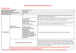 antihiperlipidemik ila&ccedil;ların &ouml;denme koşulları statinler i&ccedil;in
